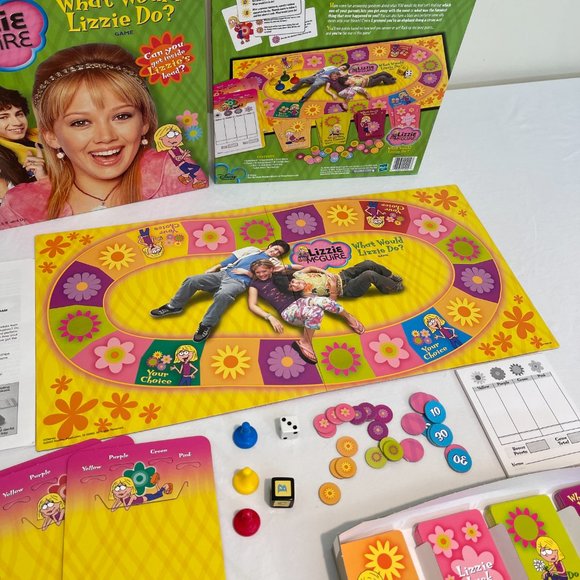 Disney Lizzie McGuire Board Game - Yellow and Pink - Picture 4 of 16